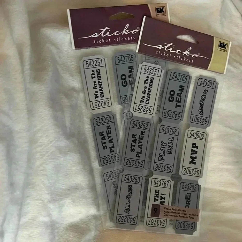 Sticko‎ sports package ticket MVP stickers